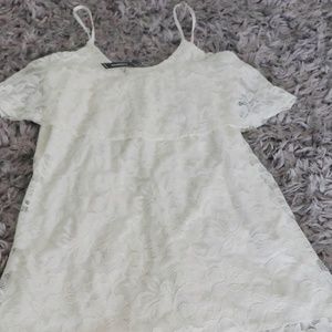 Lace dress off shoulder dress